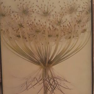 Framed dandelion art IKEA